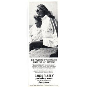 1971 Helly Hansen Canor Planex Yachting Wear Vintage Print Ad Fashion Wall Art